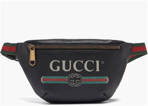 gucci print belt bag vintage logo medium|gucci waist pouch belt bag.